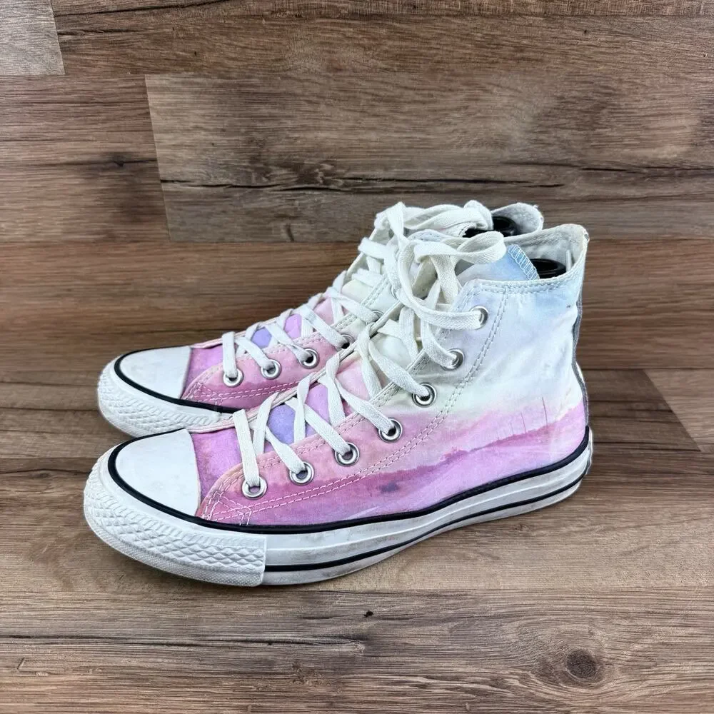 Chuck Taylor Size 7 All Star Plastic Pink CT AS HI Top fashion sneaker style - Picture 1 of 6